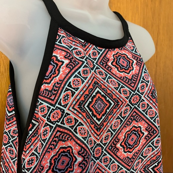 Maurices Boho Halter Tie Geometric Print Sundress Small - Picture 2 of 5